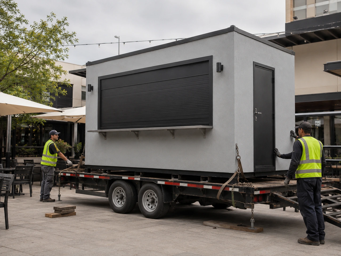 Entrega de cafetería modular