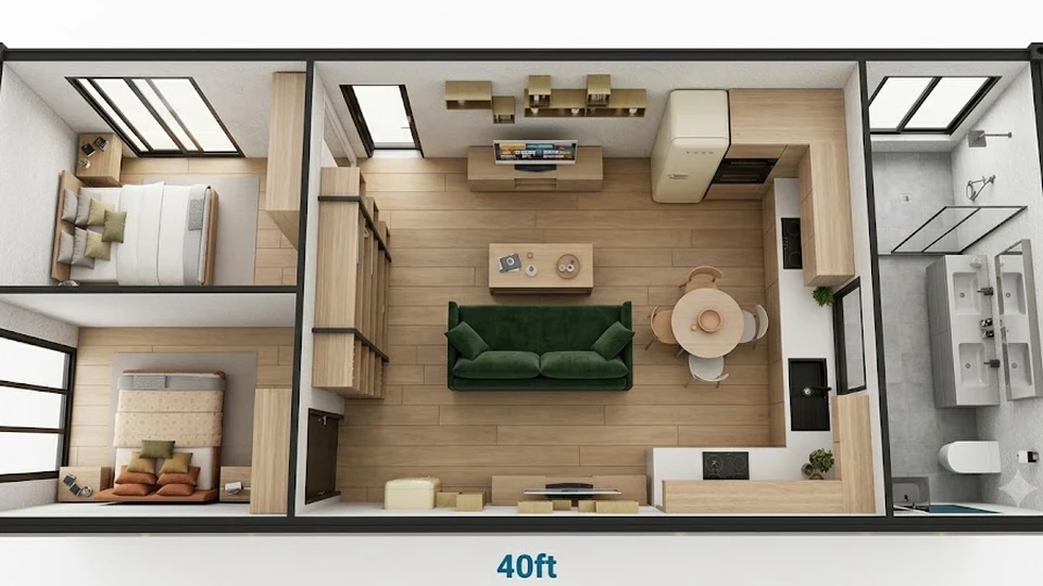 Diseño de distribución para un proyecto modular de varios módulos
